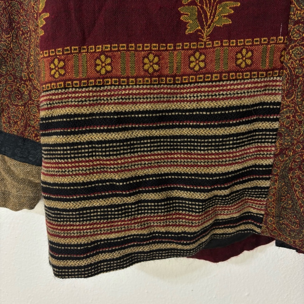 White Stag Patchwork Tapestry Jacket Boho Quilted… - image 11